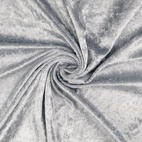 Krossad Plysch -Ljusgrå