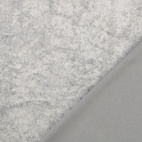 Krossad Plysch -Ljusgrå