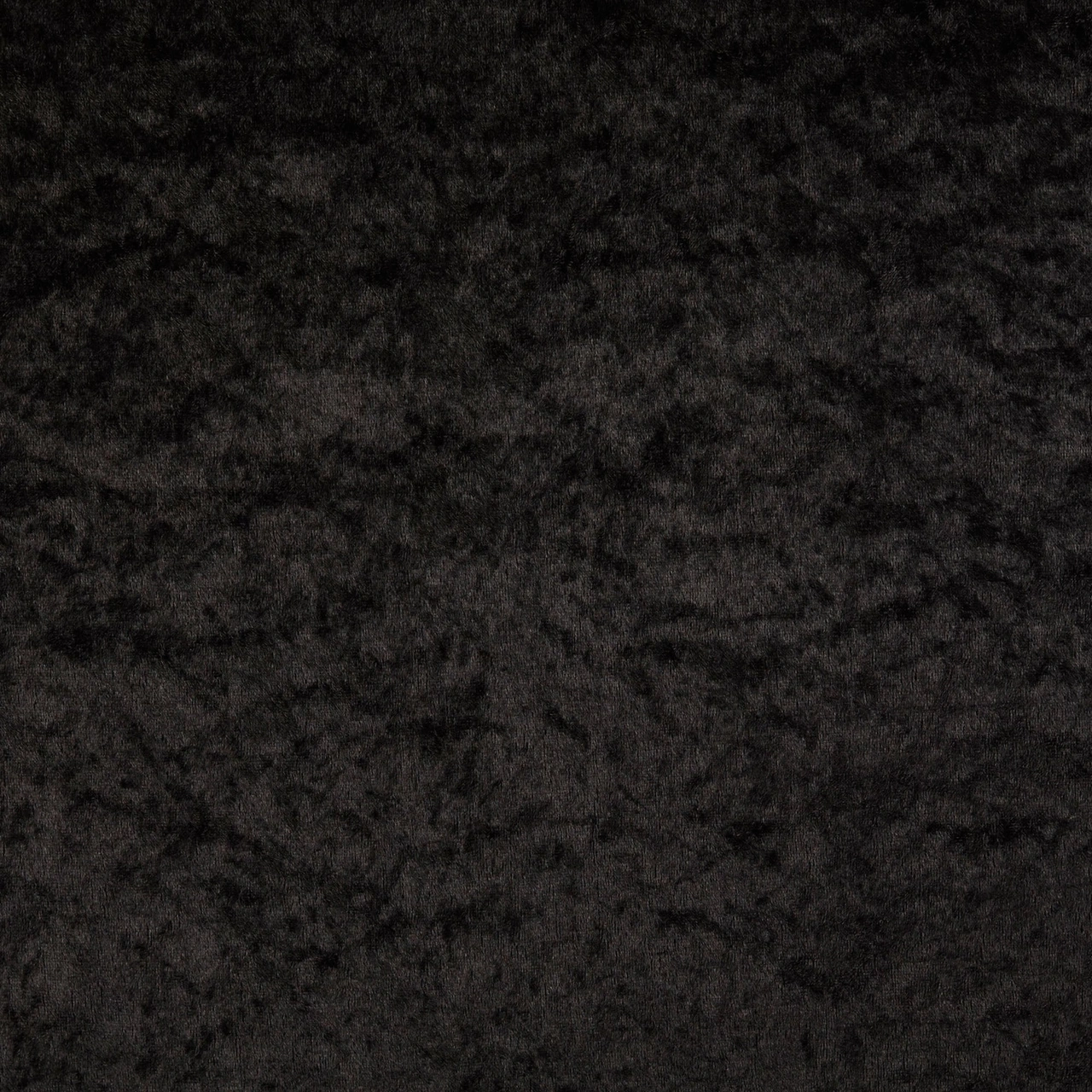 Krossad Plysch - svart