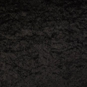 Krossad Plysch - svart