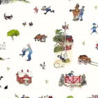 Emil I Katthult, off white - Knitted fabric