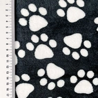 Dog Paws / Black- Fleece