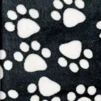 Dog Paws / Black- Fleece