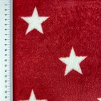 Stars Dark Red - Fleece