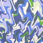 Pia, blå - Trikåtyg