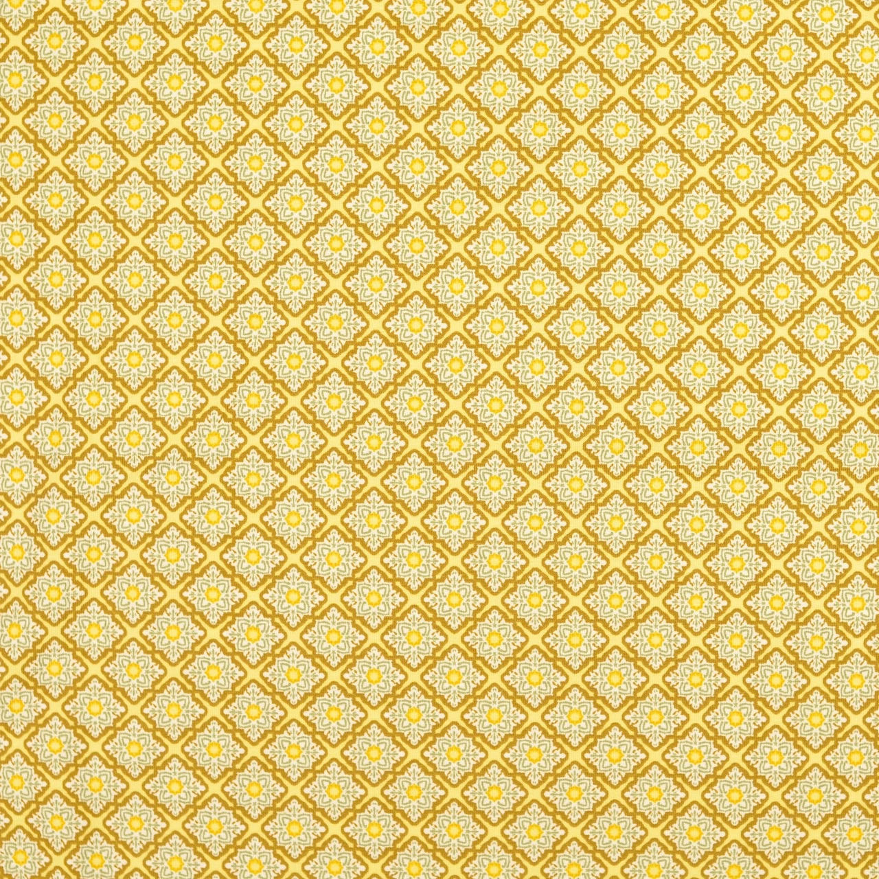 Bodil, gul - Trikåtyg