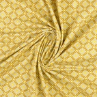 Bodil, gul - Trikåtyg