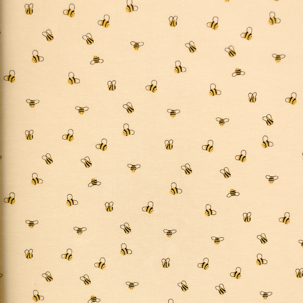 Mini Bee / light sand - Trikåtyg