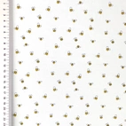 Mini Bee / white - Trikåtyg