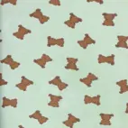 Mini Bears  / light mint - Trikåtyg