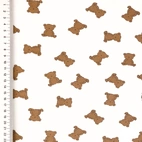 Mini Bears  / off white - Trikåtyg