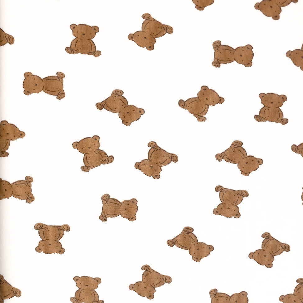 Mini Bears  / off white - Trikåtyg