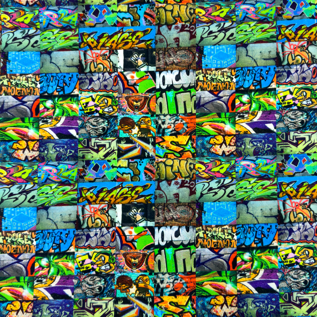 Graffiti Street Art - Trikåtyg