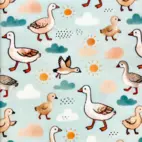 Gooses And Duck / Design.C - Knitted fabric