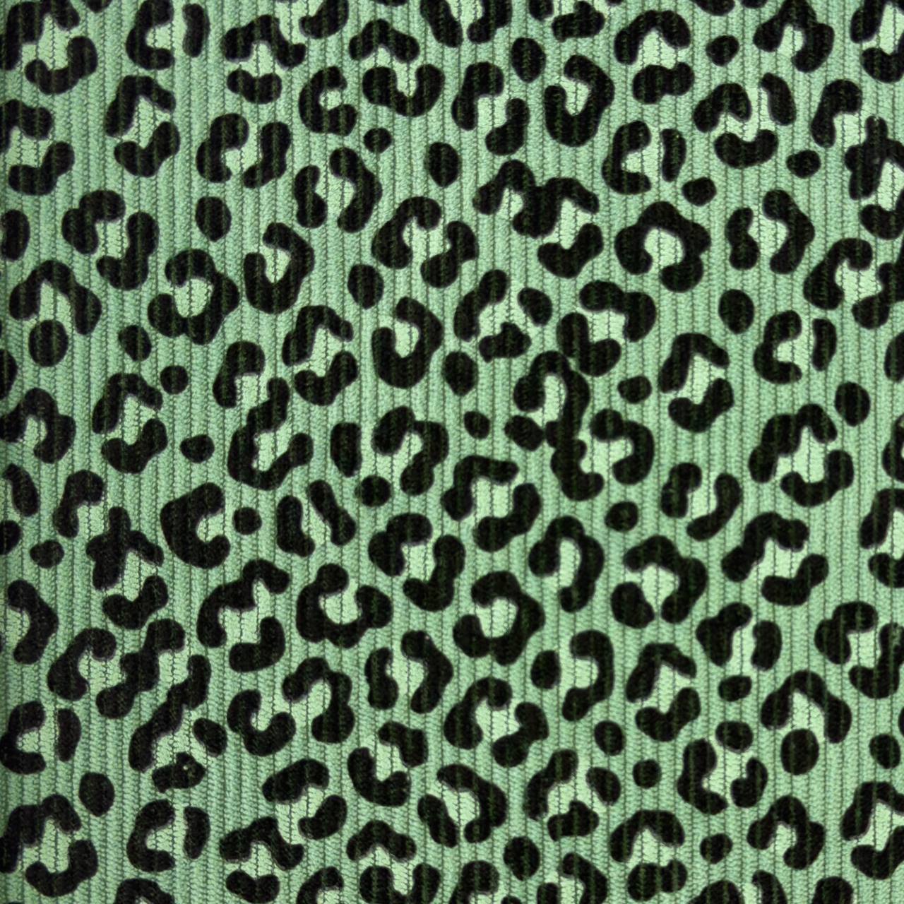 Leopard / Old Green - Rib cord