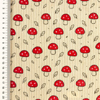 Little Mushrooms / Light Sand - Ribbcord