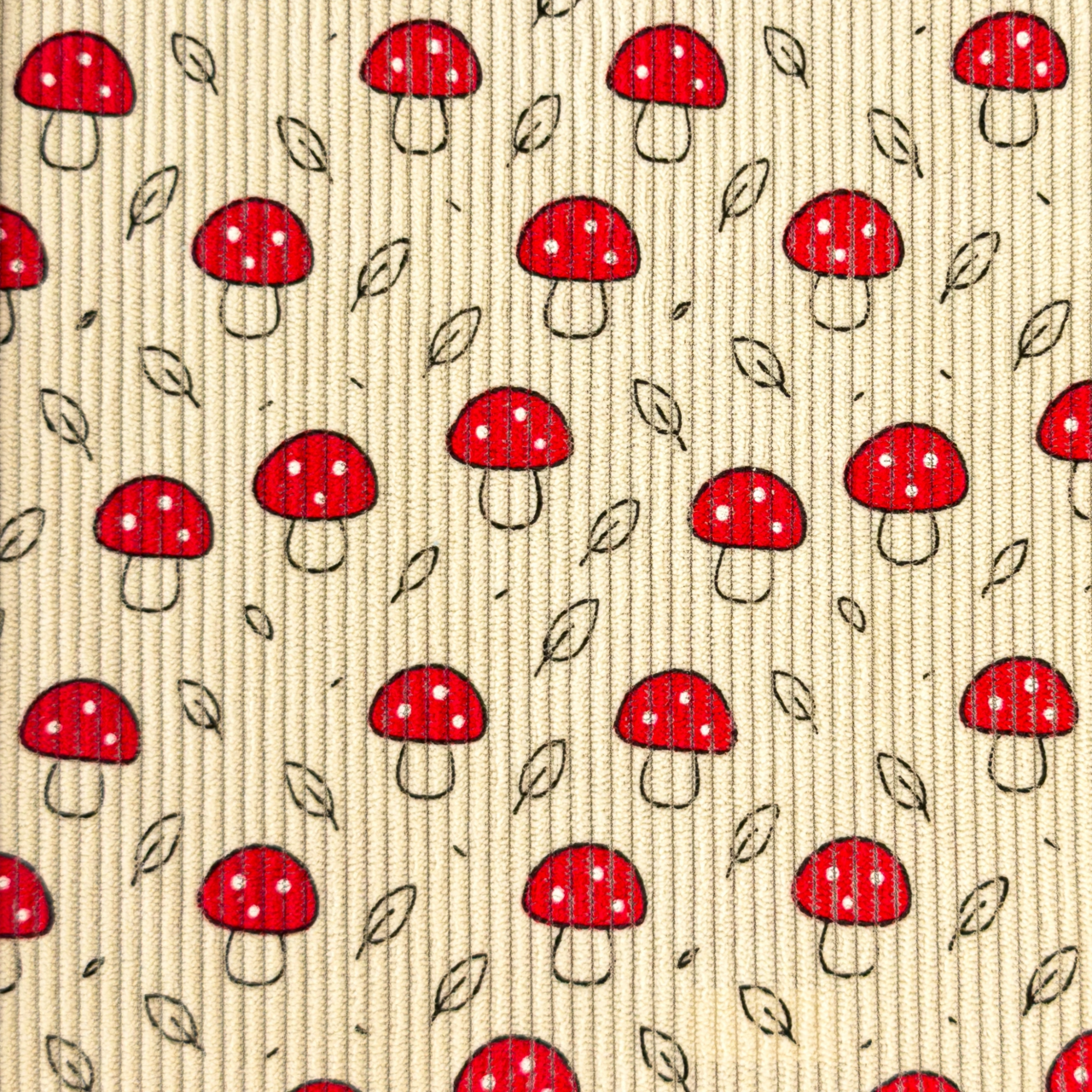 Little Mushrooms / Light Sand - Ribbcord