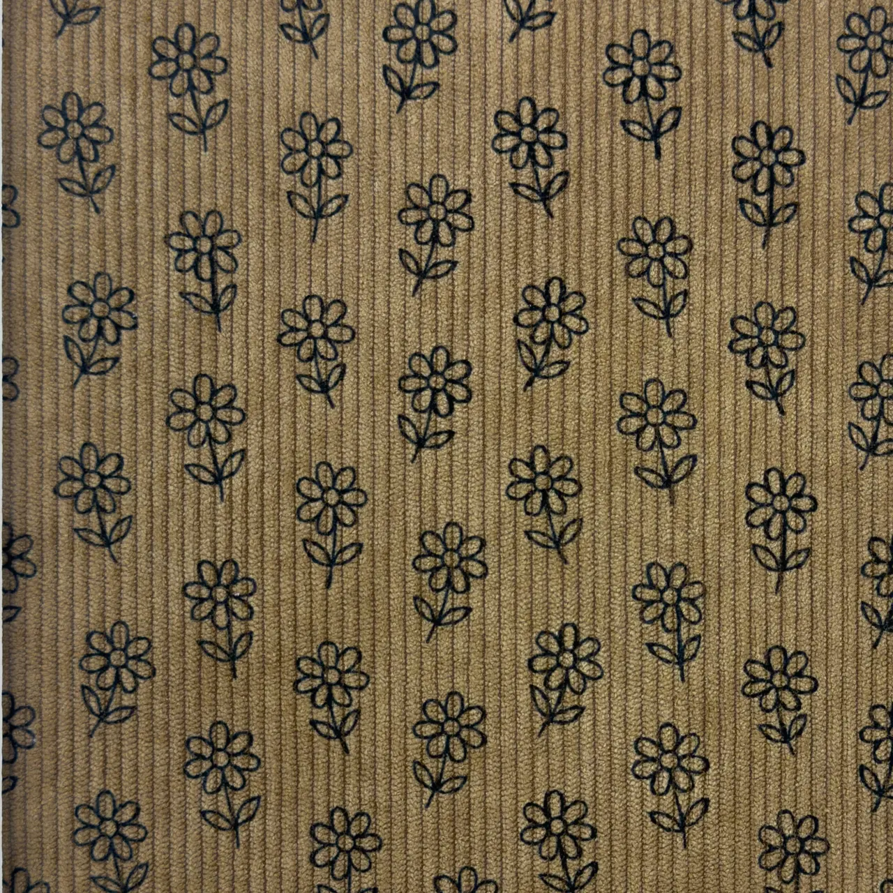 Little flower / Taupe - Ribbcord
