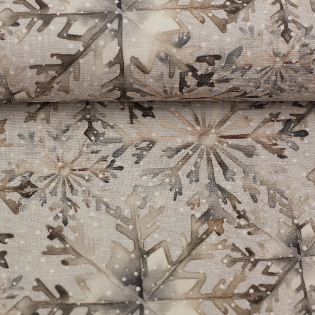 Snowflakes, vintage - half panama