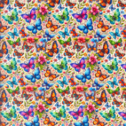 Fun Butterflies - bomullspoplin
