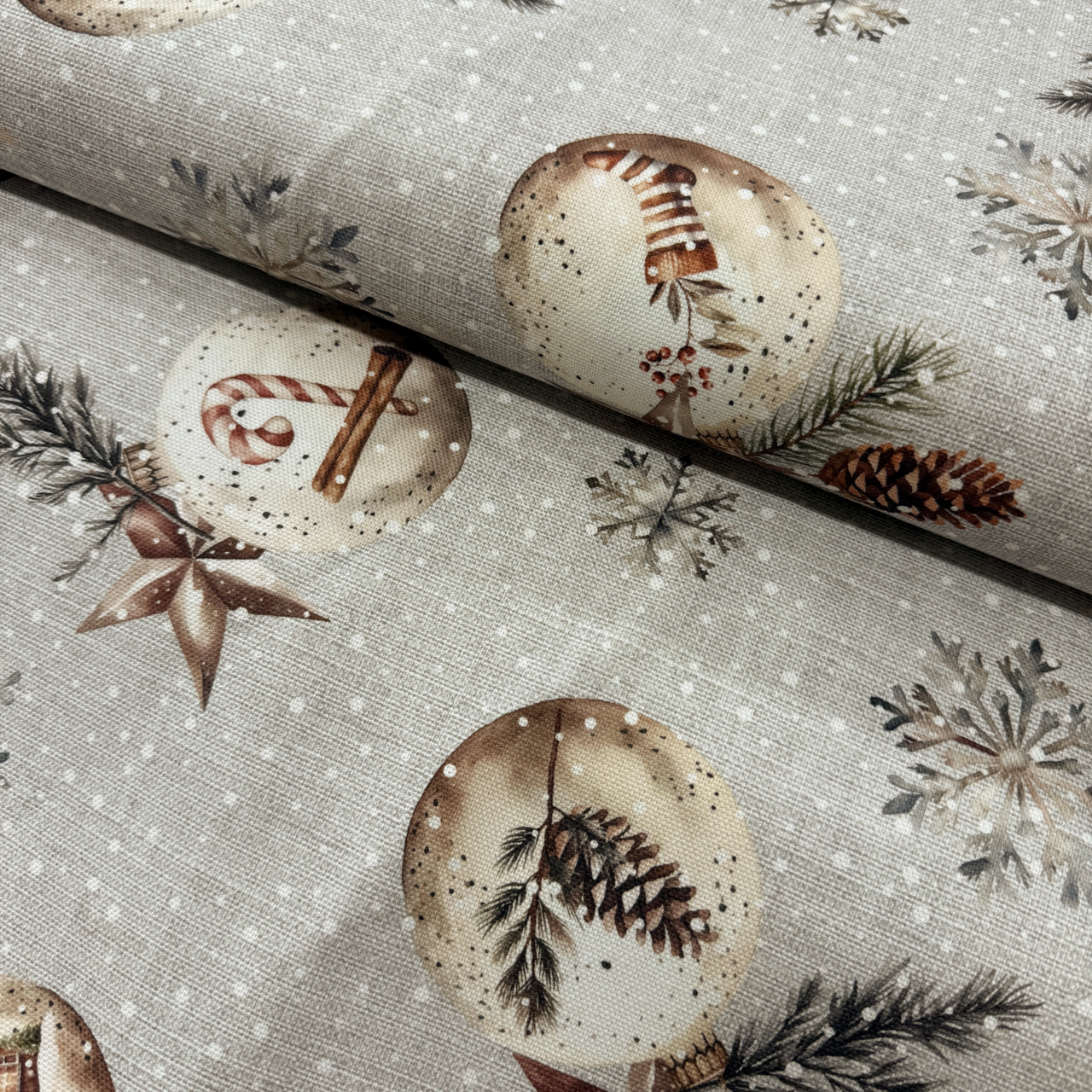 Julkulor, vintage - halv panama