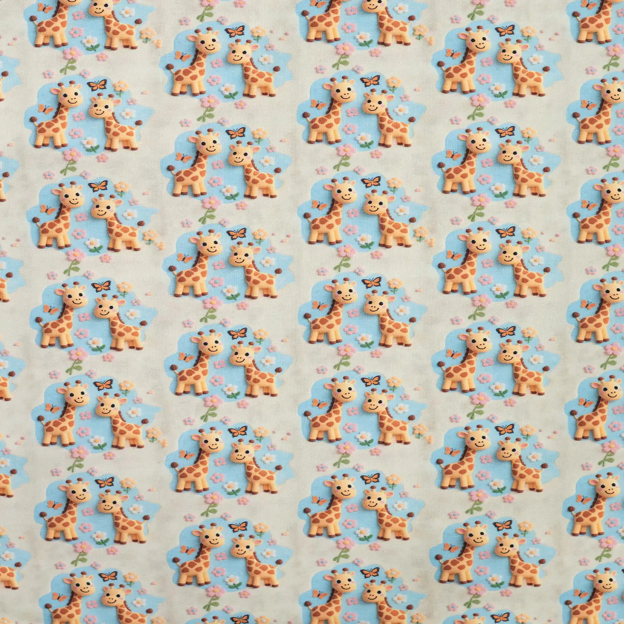 3D giraff - Trikåtyg