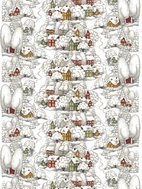 Snöskimmer -  tyg metervara