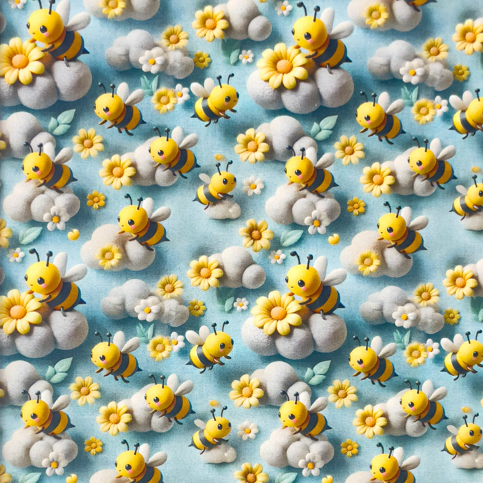 Brooke, HoneyBee - bomullspoplin