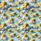 Brooke, HoneyBee - bomullspoplin