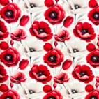 Botanical, Red - Trikåtyg