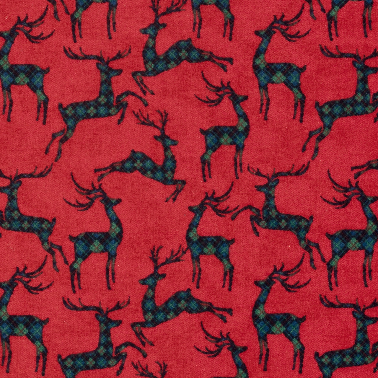 Deer, Red - Flannel