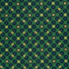 SnowFlakes, Green - Flanell