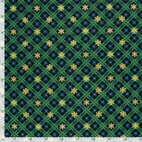 SnowFlakes, Green - Flanell