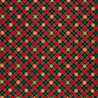 SnowFlakes, Red - Flanell