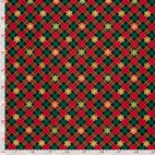 SnowFlakes, Red - Flanell