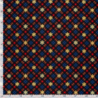 SnowFlakes, Navy - Flanell
