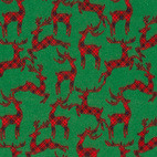Deer, Green - Flanell