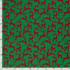 Deer, Green - Flanell
