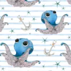 Cute Octopus - Trikåtyg