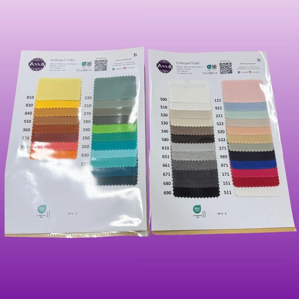 Färgkarta - B | Mix & Match