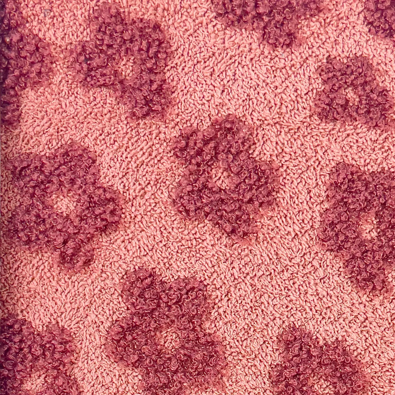 Flower, Old Pink - Terry Cloth