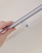 Fäste, gardinskena Alex, 7cm Vit - Hasta