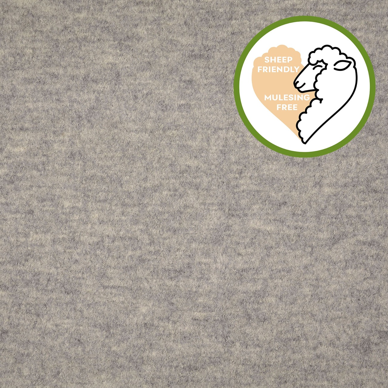 Kokt ull/ Valkloden - grå