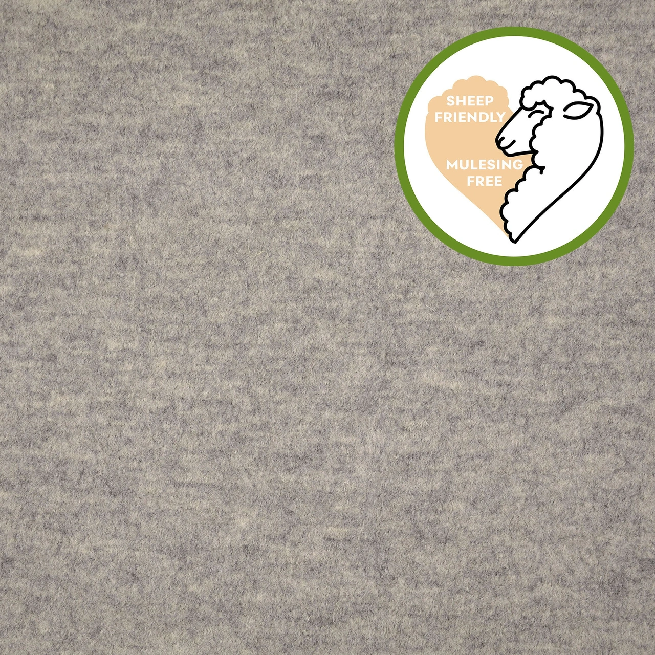 Kokt ull/ Valkloden - grå