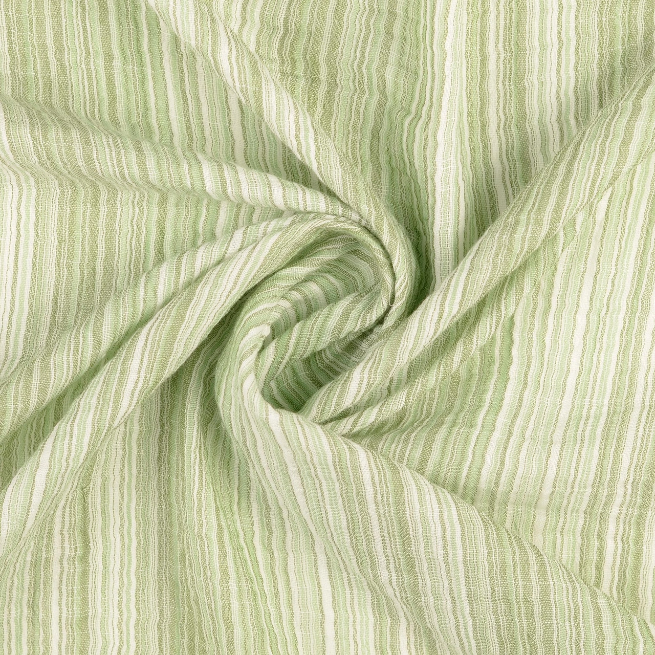 Sommarbris, grön - Digitaltryckt Muslin tyg