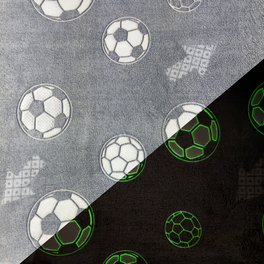 Fotbollar - Fleece Glow in the dark.