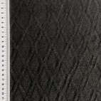 Diamond - Svart. Kabelstickat