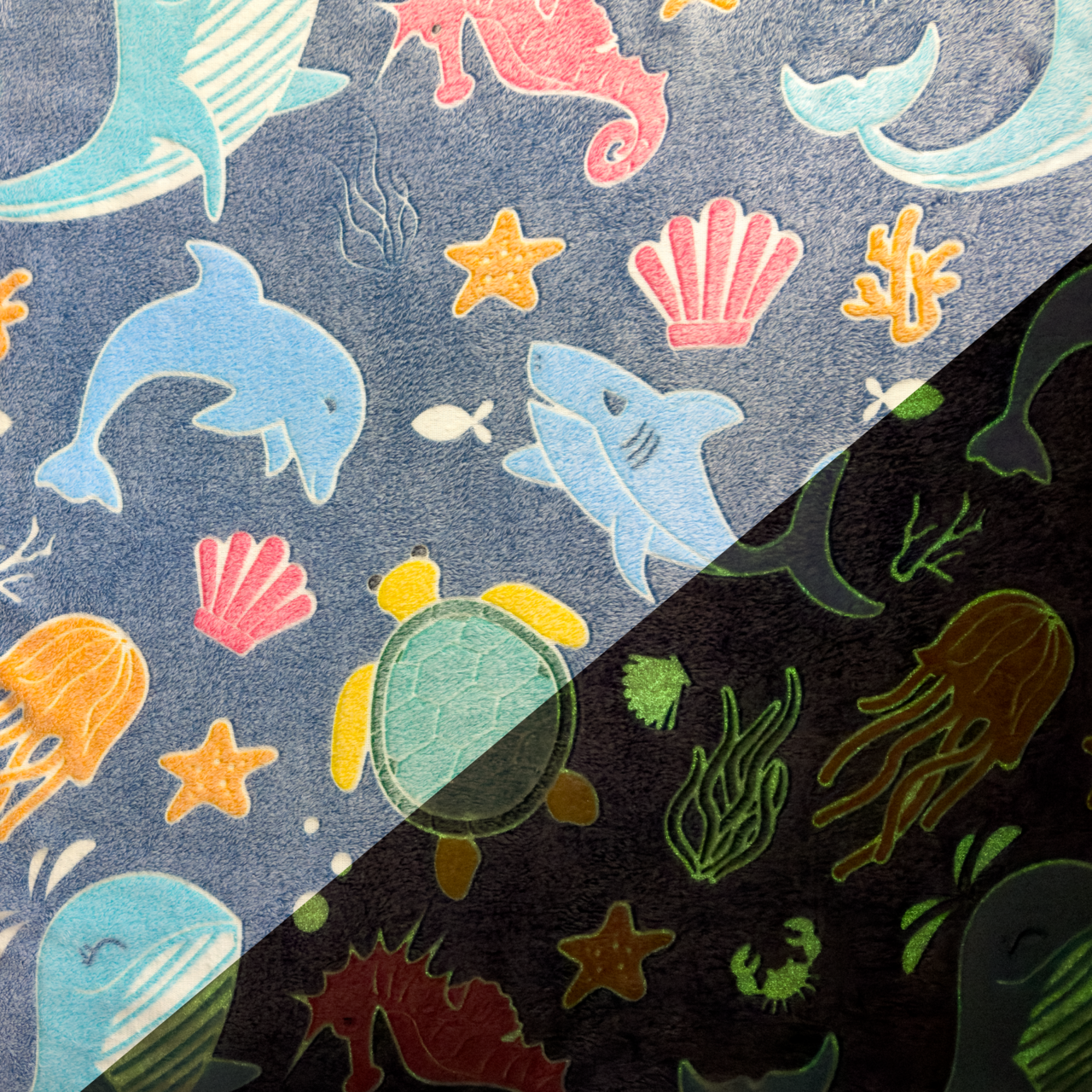 Under The Water - Fleece Glow in the dark.