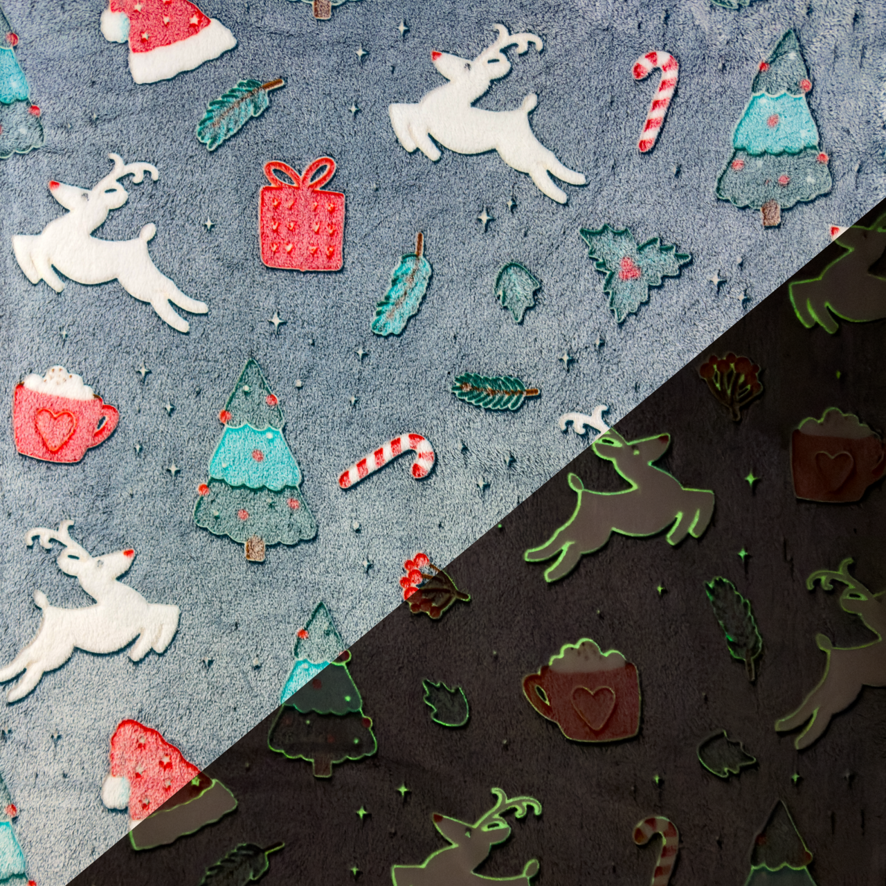 Christmas Time - Fleece Glow in the dark.