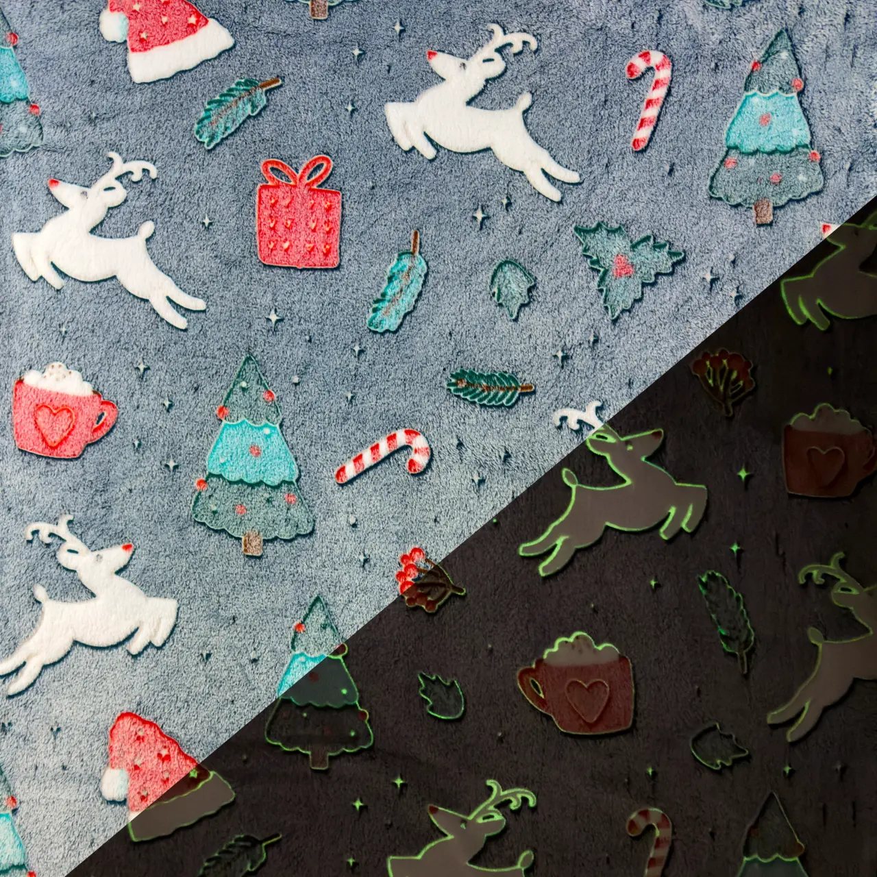 Christmas Time - Fleece Glow in the dark.